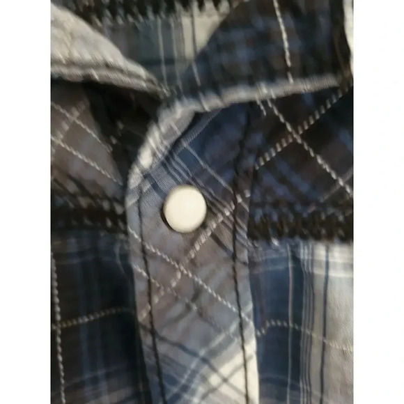 BKE Buckle Shirt Mens Button Up Western Plaid Long Sleeve SZ 2xl 100% COTTON - Picture 5 of 10